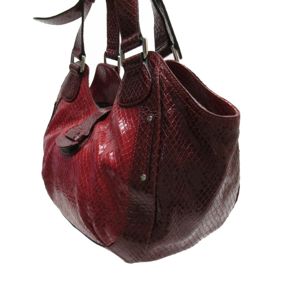 Celine Shoulder Bag Python Leather Red - image 2